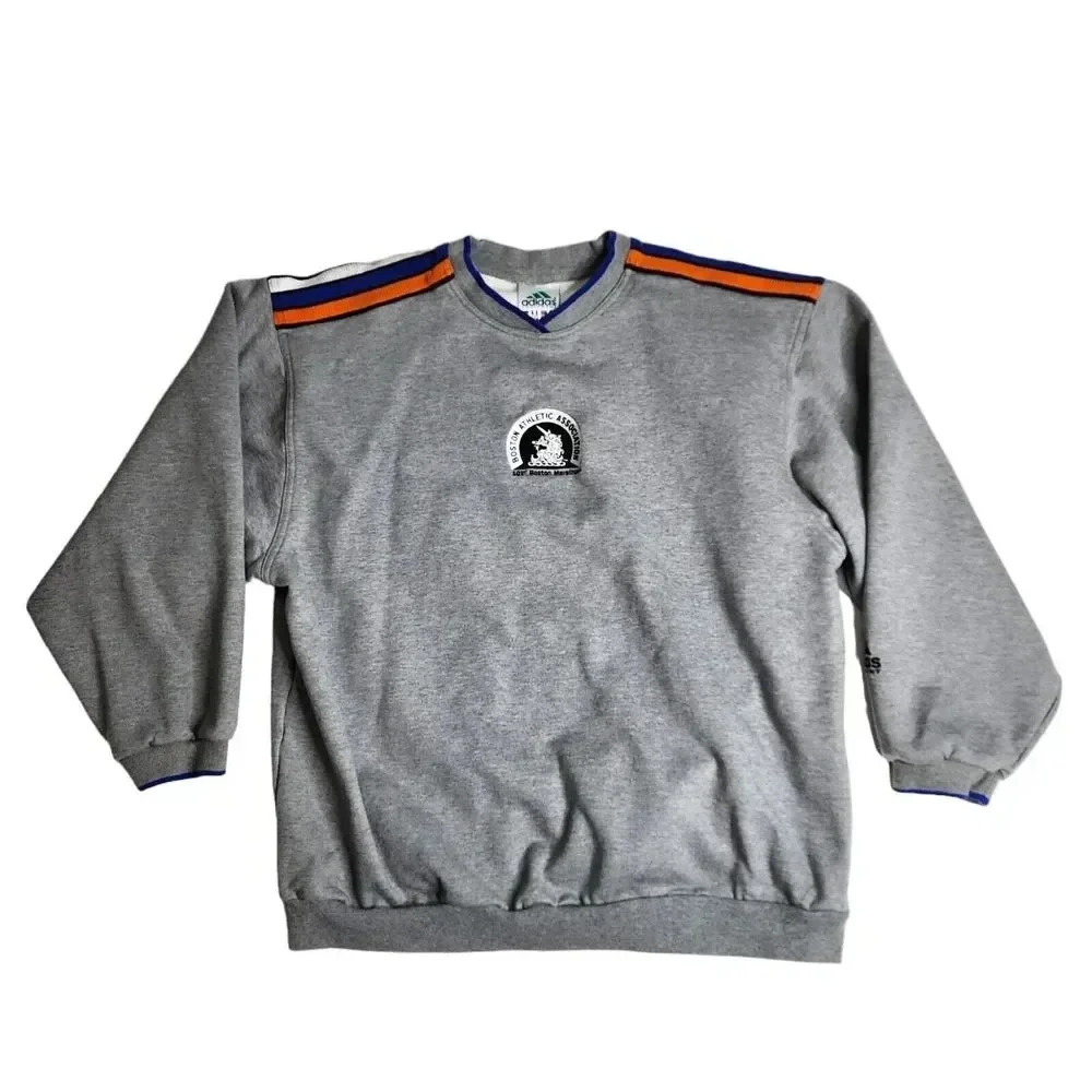 Vintage‎ Adidas Equipment 101 Boston Marathon Crew Neck Sweatshirt Size XL Rare